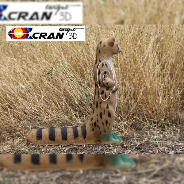 CRAN TARGET 3D Ginsterkatze 3D Target für Bogenschießen