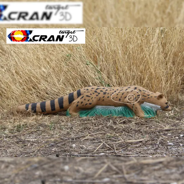 CRAN TARGET 3D Ginsterkatze 3D Target für Bogenschießen