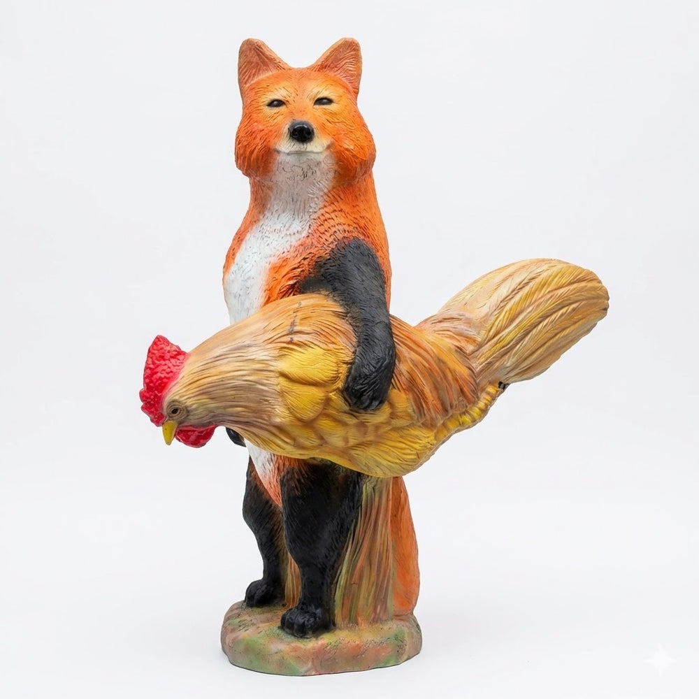 Kong 3D Targets Fuchs mit Hahn 3D Target für Bogenschießen