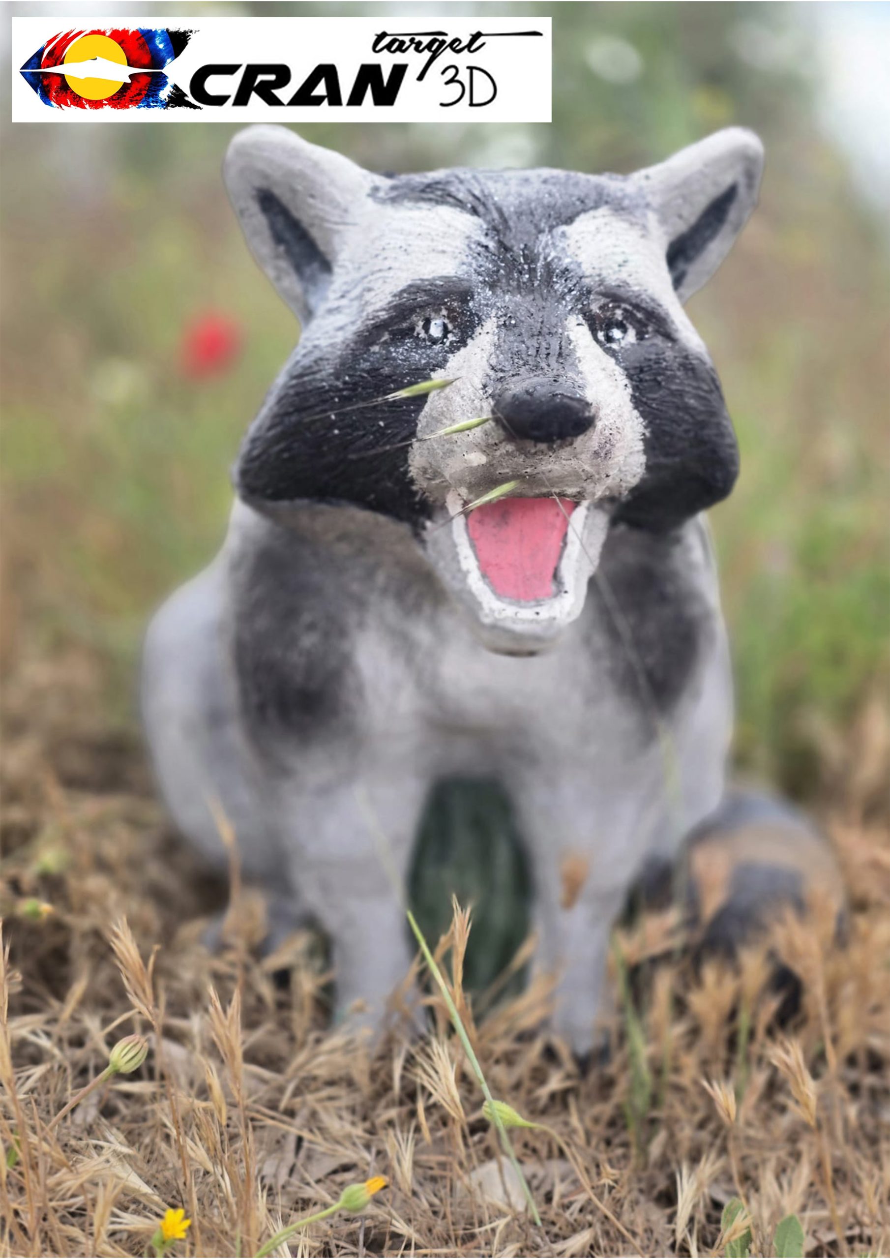 CRAN TARGET 3D Waschbär 3D Target für Bogenschießen