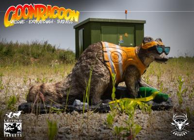 LEITOLD GoonRacoon / Waschbär / Zombie 3D Target für Bogenschießen