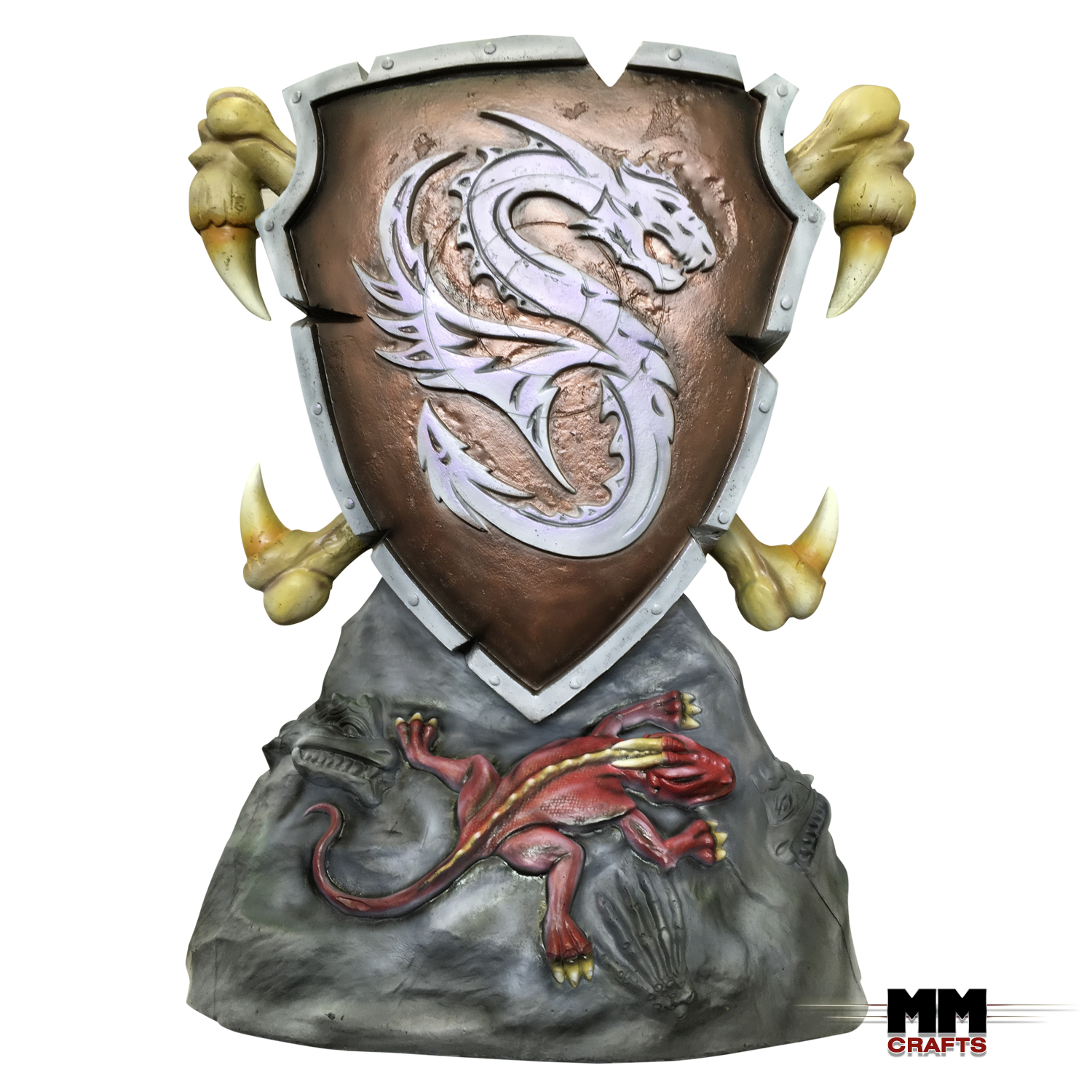 MM-CRAFTS Drachenschild 3D Target für Bogenschießen