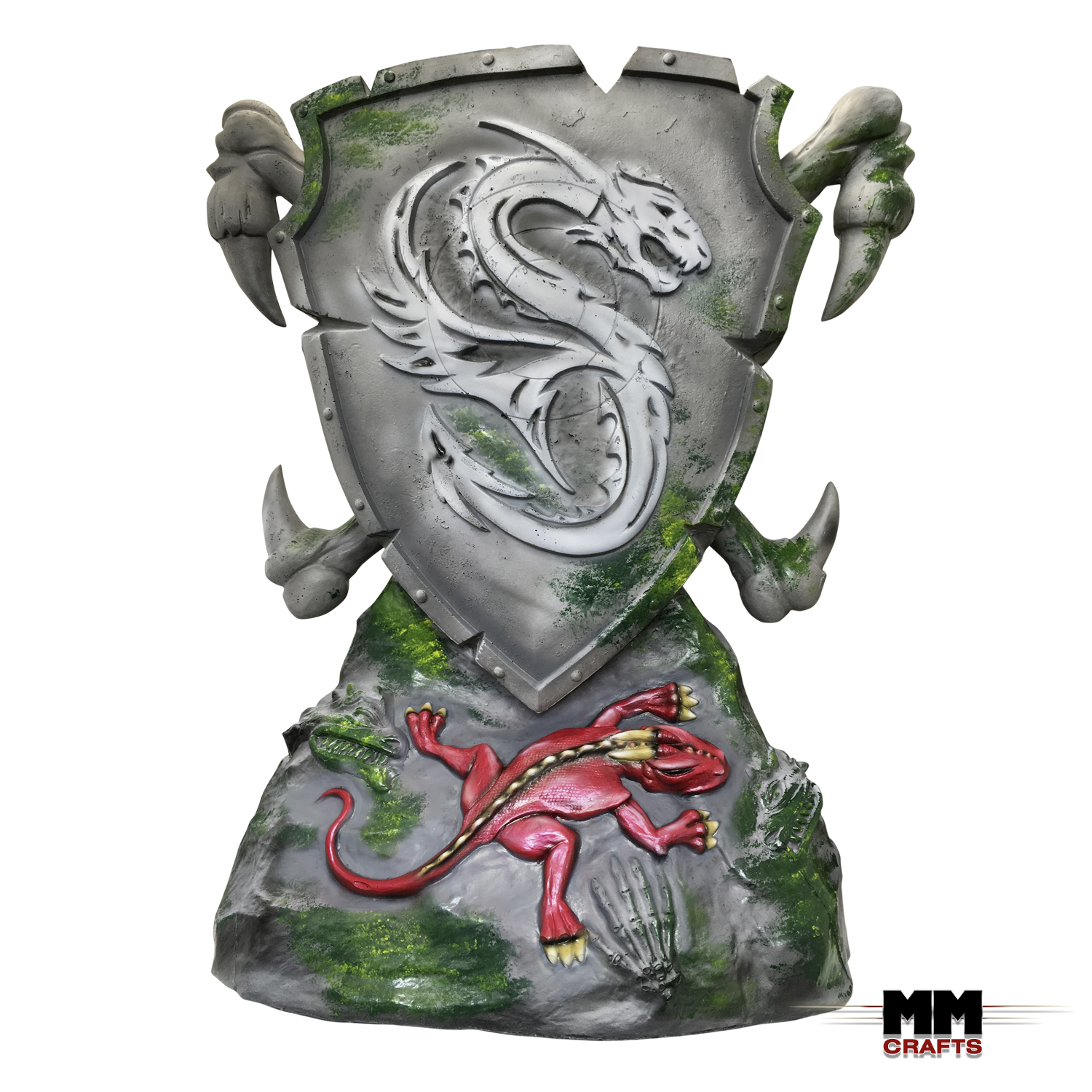 MM-CRAFTS Drachenschild 3D Target für Bogenschießen