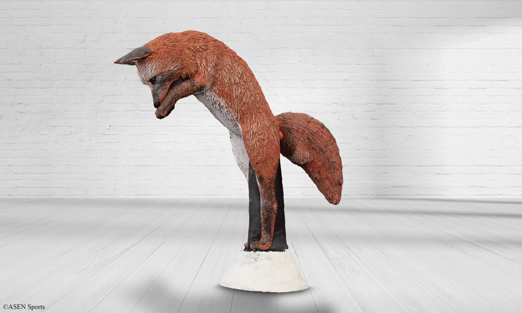 Wildcrete Fuchs springend 3D Target für Bogenschießen