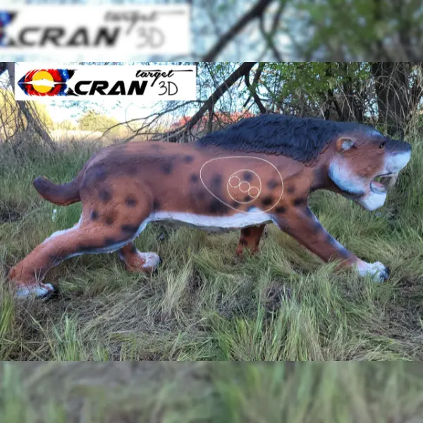 CRAN TARGET 3D Säbelzahntiger 3D Target für Bogenschießen