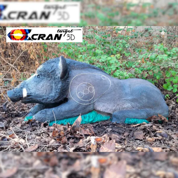 CRAN TARGET 3D Wildschwein 3D Target für Bogenschießen