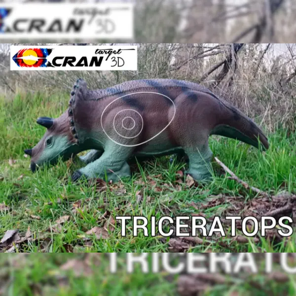 CRAN TARGET 3D Triceratops / Dino 3D Target für Bogenschießen
