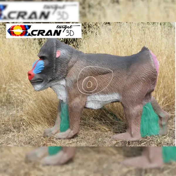 CRAN TARGET 3D Pavian 3D Target für Bogenschießen