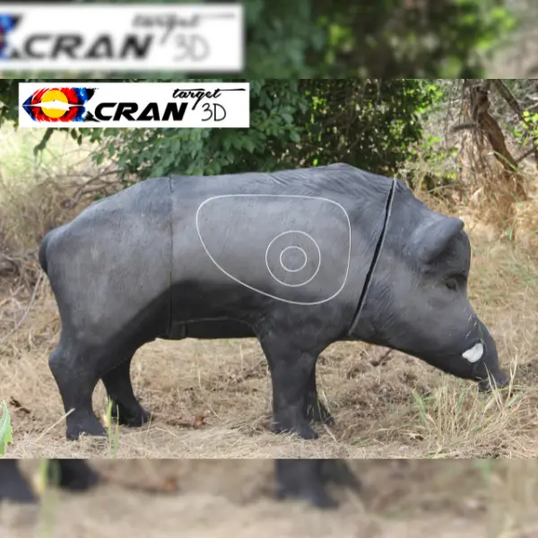 CRAN TARGET 3D Wildschwein 3D Target für Bogenschießen