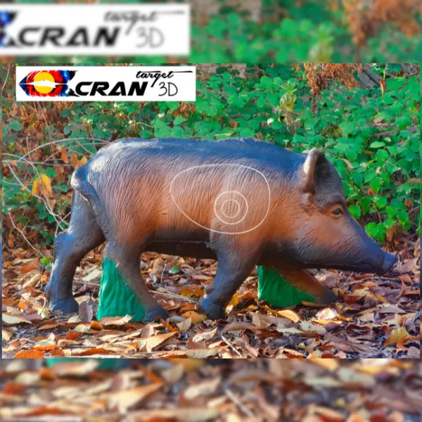 CRAN TARGET 3D Wildschwein 3D Target für Bogenschießen