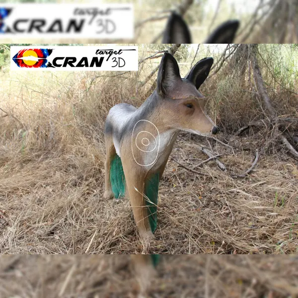 CRAN TARGET 3D Schakal 3D Target für Bogenschießen