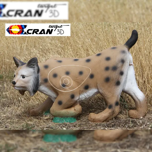 CRAN TARGET 3D Luchs 3D Target für Bogenschießen