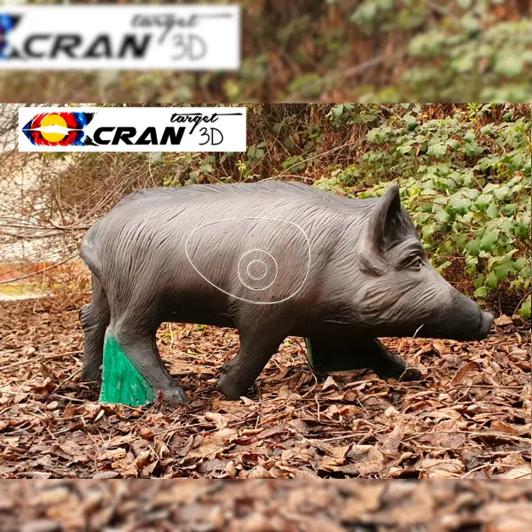 CRAN TARGET 3D Wildschwein 3D Target für Bogenschießen